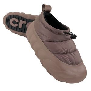 Crocs Overpuff Shorty Truffle Slip-ons NWT Women’s Size 8 Mens Size 6